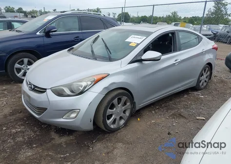 2012 Hyundai Elantra Limited (Ulsan Plant) из США, поврежденный, VIN KMHDH4AE8CU367457